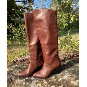 Franco Sarto Knee High Caylen Leather Boots